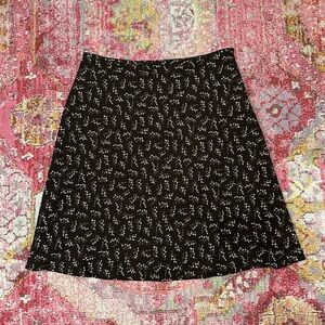 VTG Y2K Old Navy Women’s A Line Skirt 4 Brown Floral Cottage Romantic Coquette